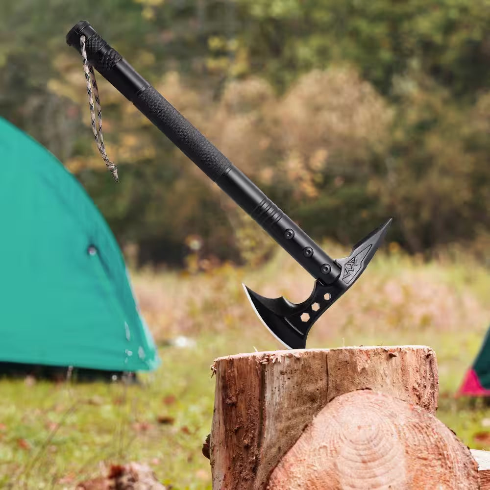 Survival Shovel Survival Axe, 28-In-1 Camping Folding Shovels with Hatchet, Stainless Steel Tactical Shovel Hatchet