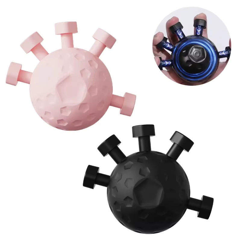 Forearm Exerciser Finger Hand Gripper Set Massage Ball Adjustable Hand Grip Strengthener Carpal Expand Grip Strength Trainer