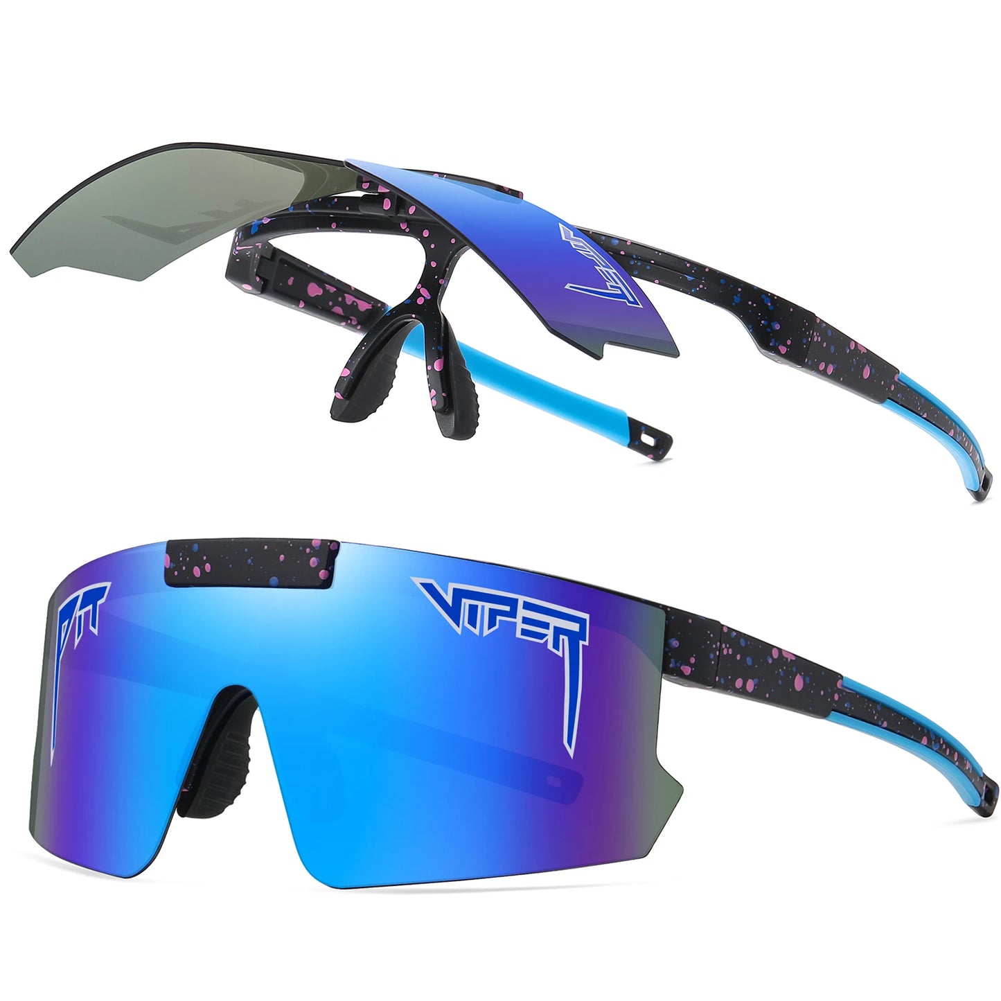 Adult Flip Updown Sunglasses UV400 Cycling Glasses Men Women Outdoor Baseball Shades Softball Eyewear Sport Goggles