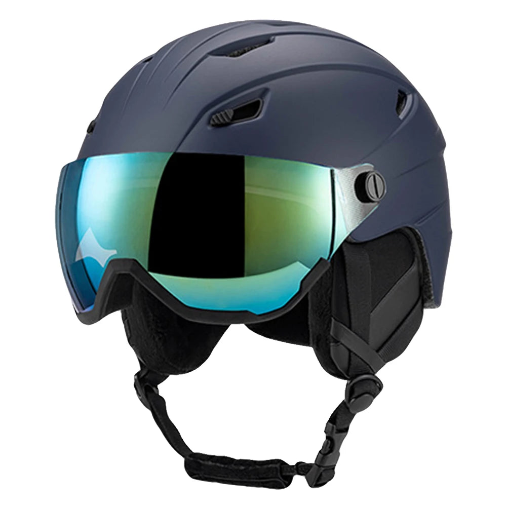 Winter Ski Helmet Skiing Helmet with Goggles Bike Helmet Protective EPS Foam Safety Helmet for Men Women Youth