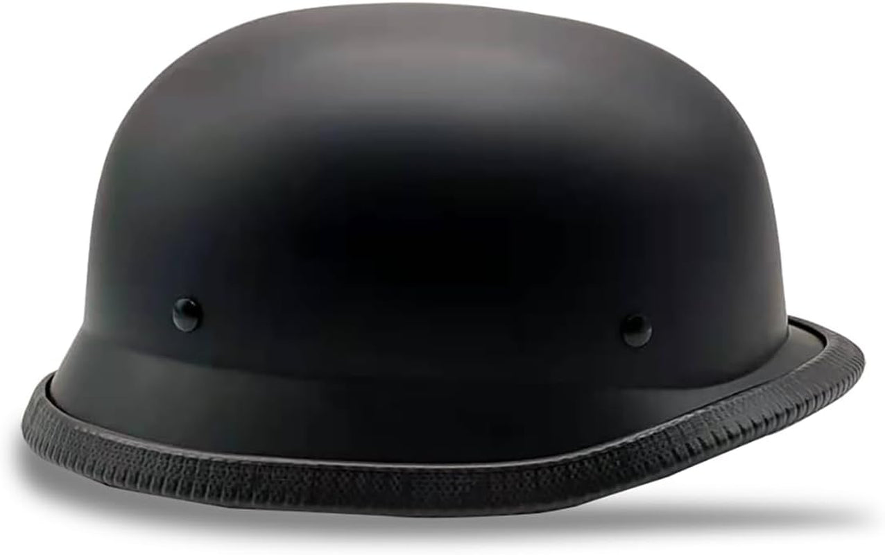 German Style Motorcycle Helmet, Thin Skull Cap Half Helmet for Adult Men Women, Novelty DOT Half Shell Helmet, Retro Half Face Helmet for Cruiser Scooter Chopper, DOT Approved