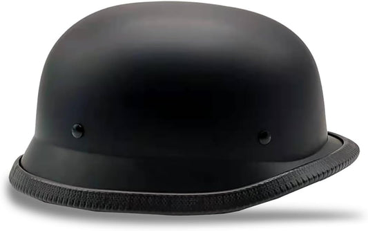 German Style Motorcycle Helmet, Thin Skull Cap Half Helmet for Adult Men Women, Novelty DOT Half Shell Helmet, Retro Half Face Helmet for Cruiser Scooter Chopper, DOT Approved