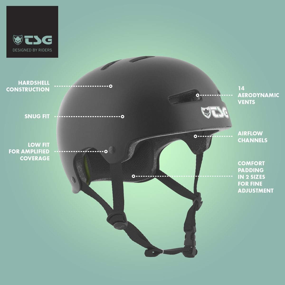 Evolution Bike & Skate Helmet | for Cycling, BMX, Skateboarding, Rollerblading, Roller Derby, E-Boarding, E-Skating, Longboarding | Triple Certified, Swiss Design