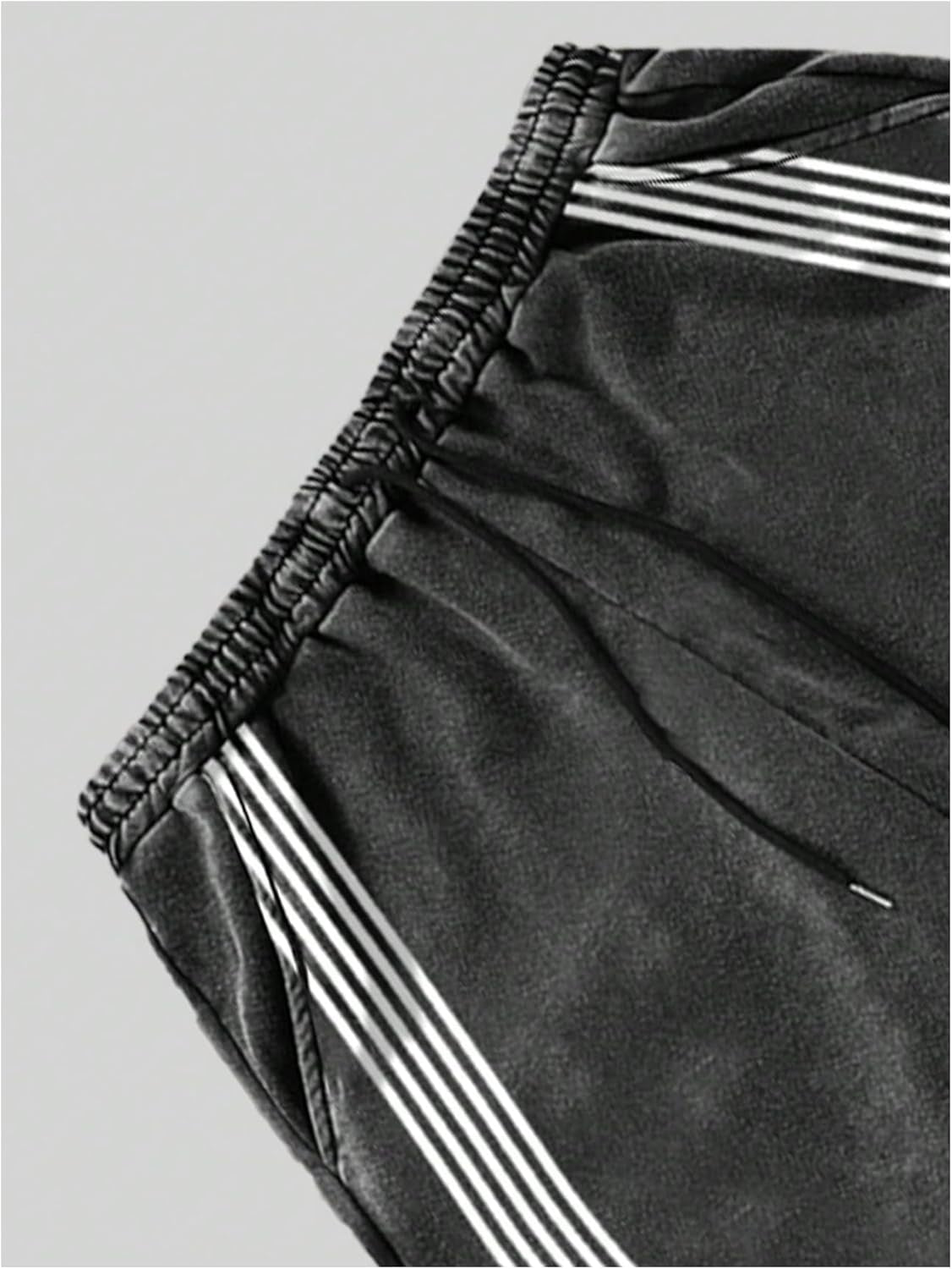 Men'S Y2K Baggy Sweatpants Wide Leg Stripe Track Pants Drawstring Fall Pant with Pockets Streetwear