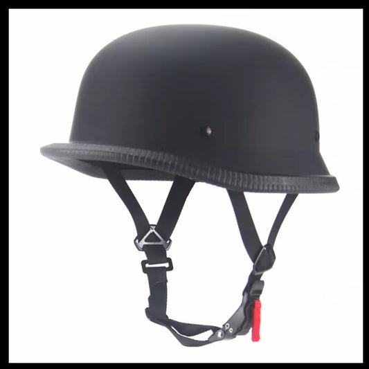 German Soldier Helmet Motorcycle for Harley Retro Semi-Helmet Motorcycle Helmet Summer Certification Helmet-Pulling Cruise Car