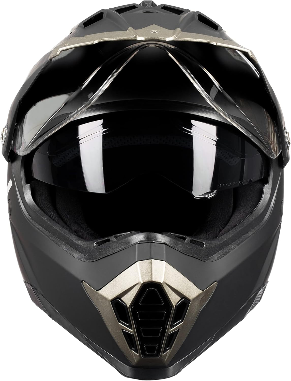 Dual Sport Motorcycle Helmet Off-Road Helmets for Adults, Dual Visor Motorcycle Helmet - Full Face ATV UTV Helmet Dirt Bike Motocross Helmets DOT Approved