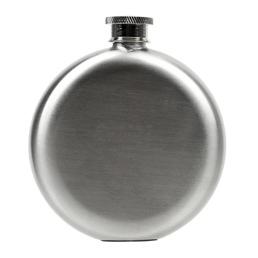5Oz Whiskey Hip Flasks Stainless Steel round Alcohol Flask Drinkware Wine Bottle Liquor Pot Accessories Wine Tools