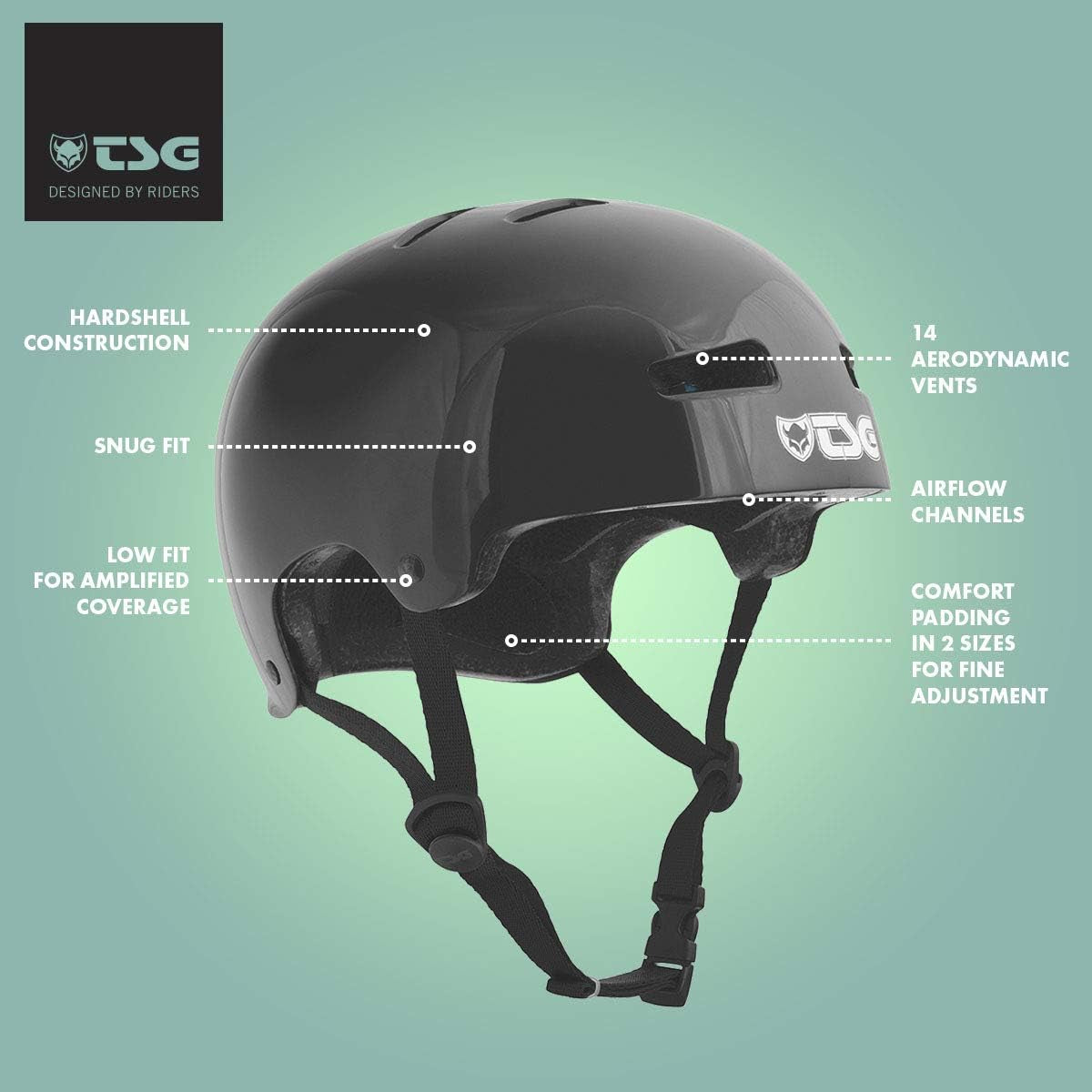 Evolution Bike & Skate Helmet | for Cycling, BMX, Skateboarding, Rollerblading, Roller Derby, E-Boarding, E-Skating, Longboarding | Triple Certified, Swiss Design