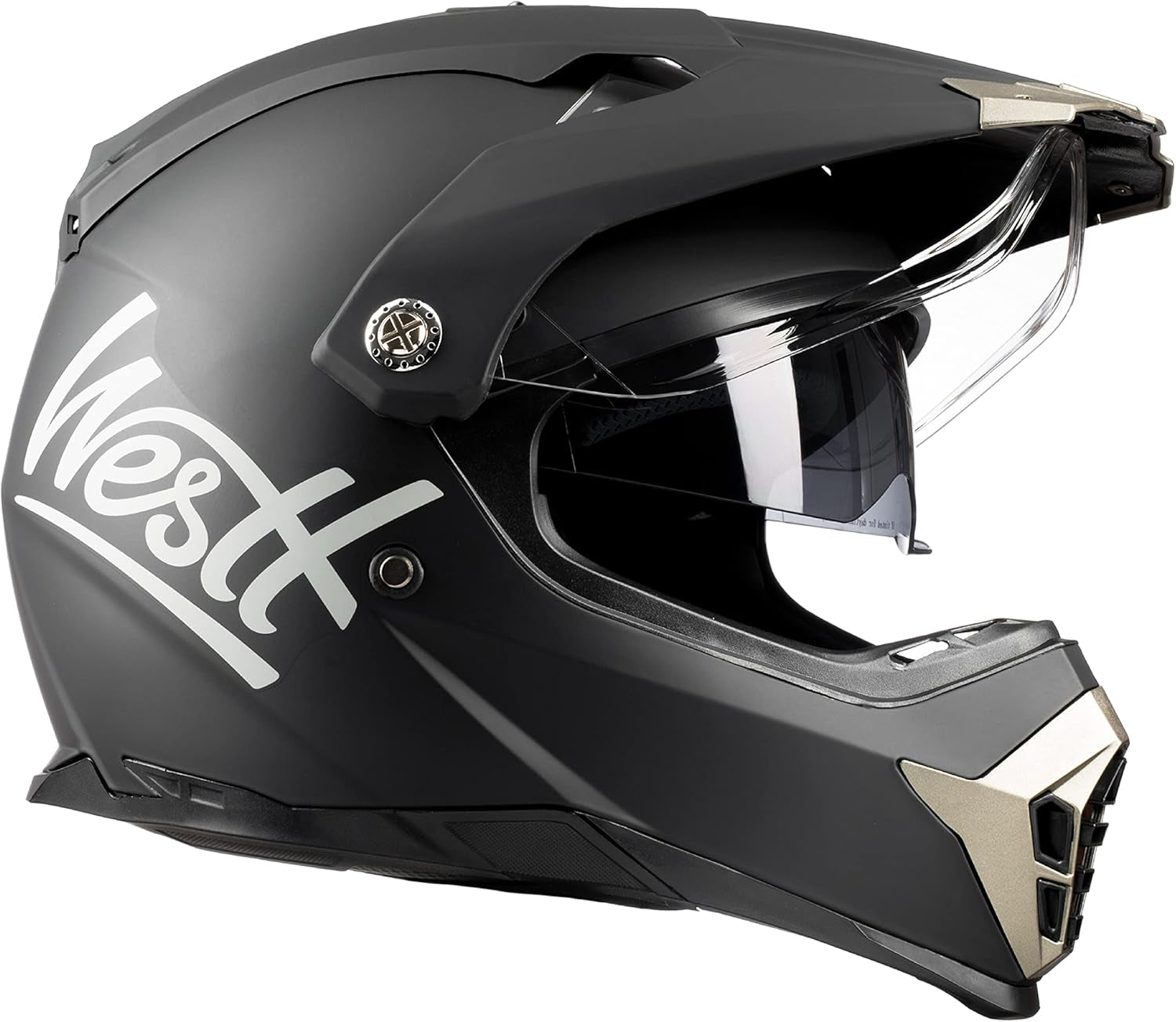 Dual Sport Motorcycle Helmet Off-Road Helmets for Adults, Dual Visor Motorcycle Helmet - Full Face ATV UTV Helmet Dirt Bike Motocross Helmets DOT Approved