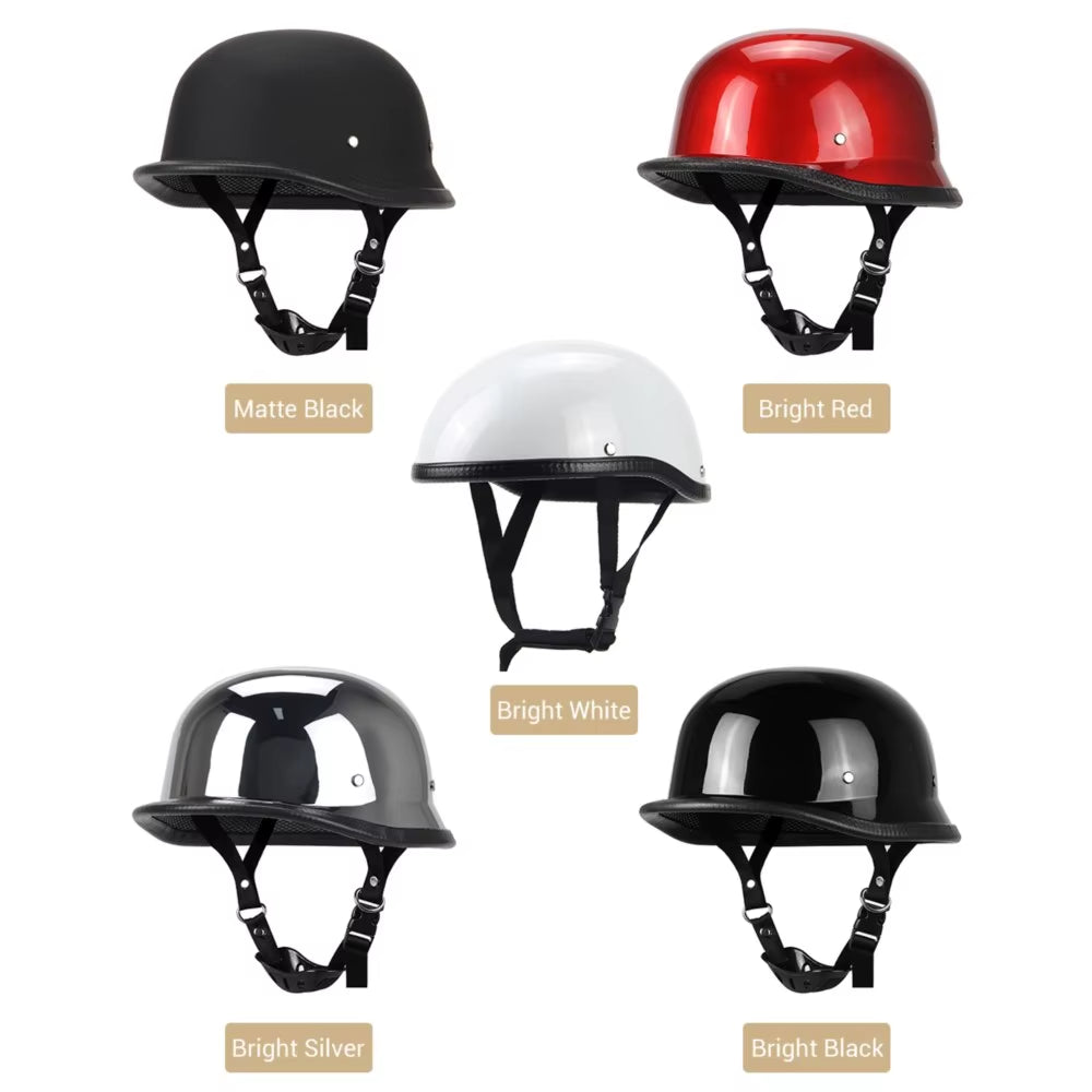 Retro Motorcycle Helmet German Vintage Moto Helmet Fashion Capacete De Moto Men Women Casco Moto DOT Certification Half Helmet