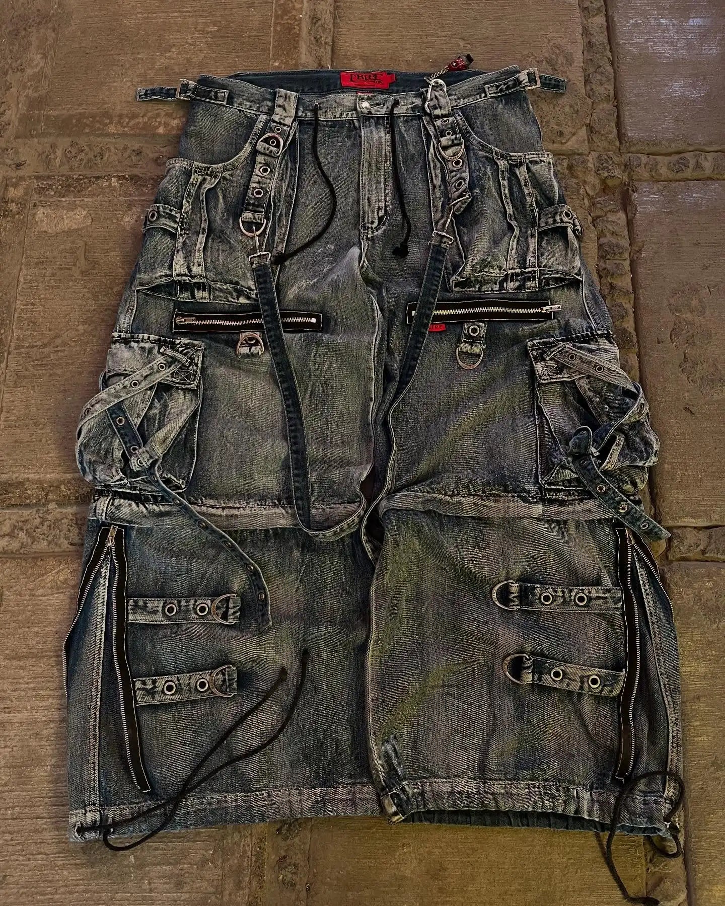 Streetwear Heavy Jeans Y2K Clothing Men Women Hip Hop Retro Pockets Baggy Cargo Pants Baggy Jeans Low Rise Wide Leg Trousers
