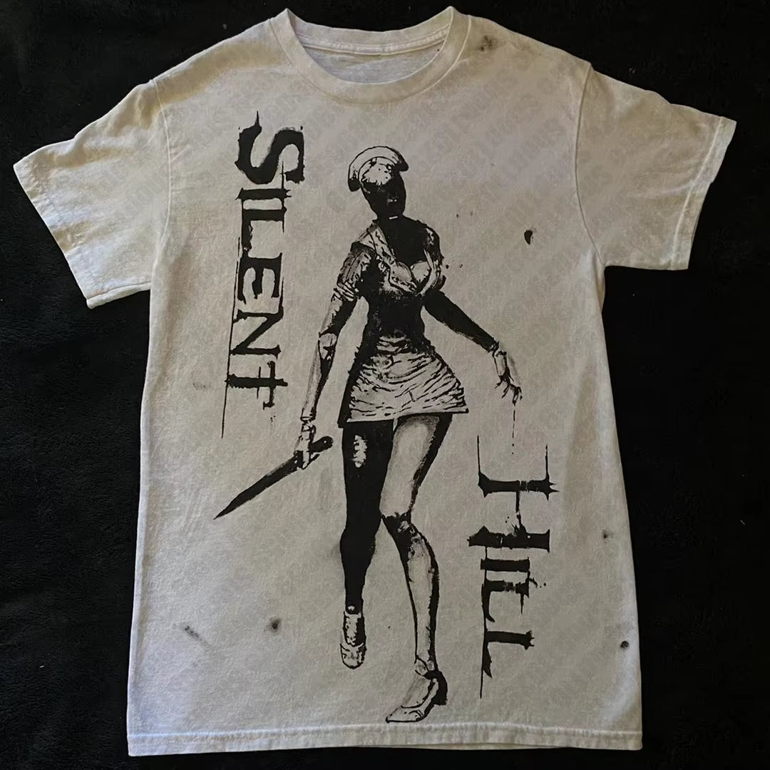 Aesthetic Short Sleeves T-Shirt Y2K Clothes Gothic Croped Tops Vintage Women Casual Streetwear Emo Girls 2000S Baby Tee Emo Girl